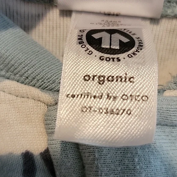 Hanna Andersson Organic Zip Pajamas in Blue Sheep Print 2T 85cm easter - Picture 8 of 8